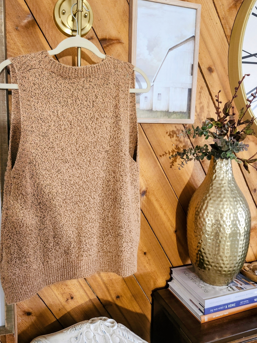 Neutral Soft Layering Vest One Size - Boho, Coachella, Date Night, Festival - Picture 4 of 6